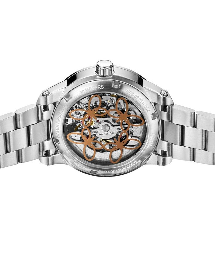 Aspira 3 Hands Mechanical Skeleton Stainless Steel Watch (W06-03281-002)