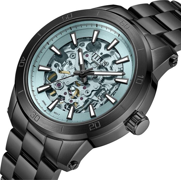 Aspira 3 Hands Mechanical Skeleton Stainless Steel Watch (W06-03281-010)