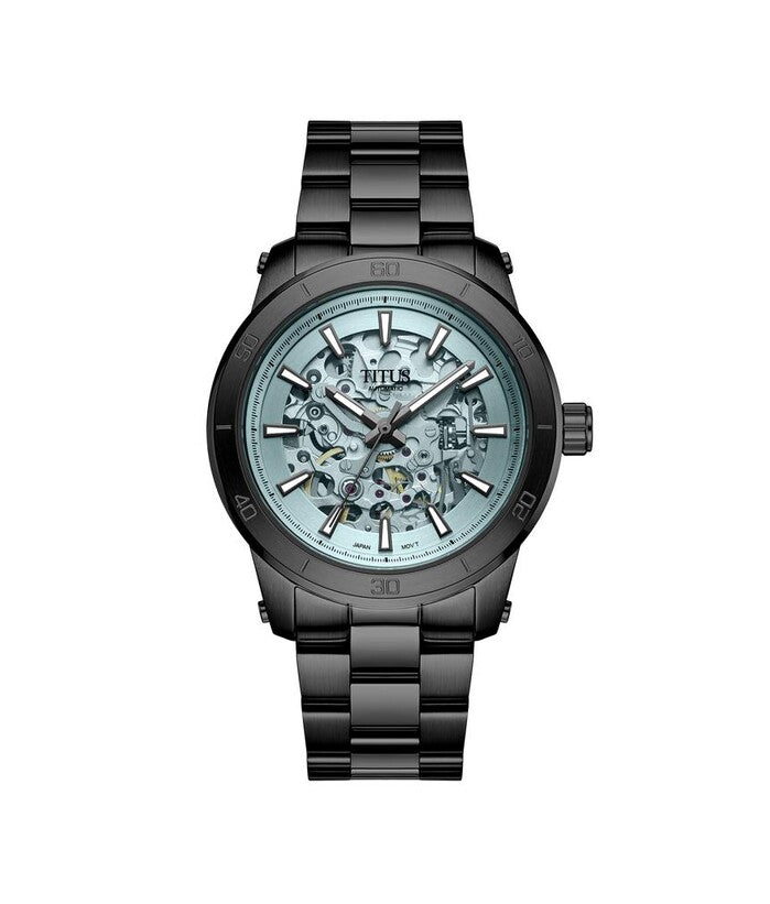 Aspira 3 Hands Mechanical Skeleton Stainless Steel Watch (W06-03281-010)