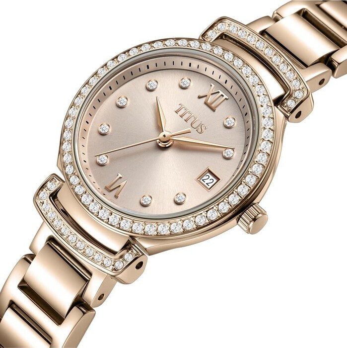 Fair Lady 3 Hands Date Quartz Stainless Steel Watch (W06-03139-006)