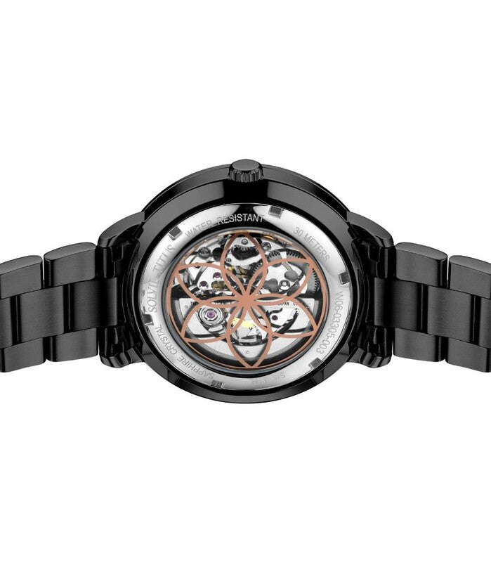 Enlight 3 Hands Mechanical Skeleton Stainless Steel Watch (W06-03305-003)