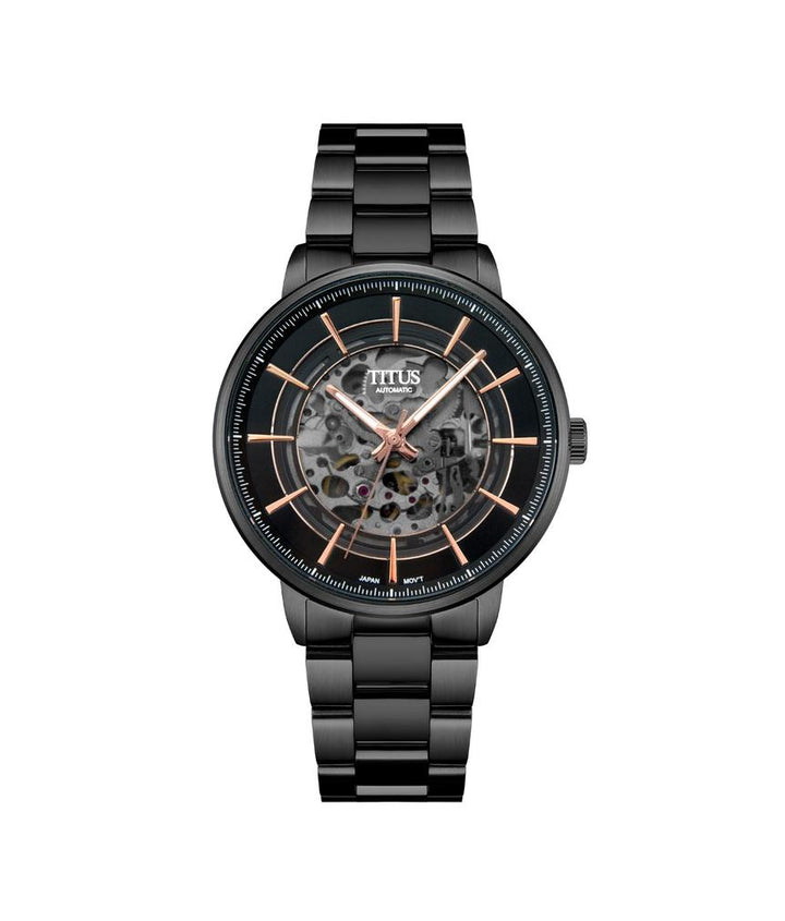 Enlight 3 Hands Mechanical Skeleton Stainless Steel Watch (W06-03305-003)