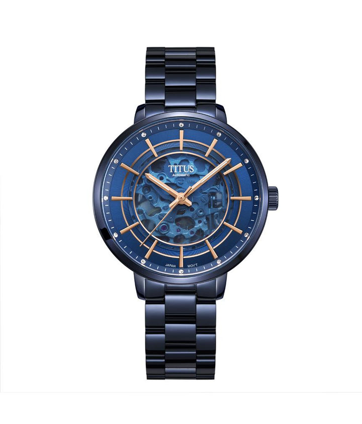 Enlight 3 Hands Mechanical Skeleton Stainless Steel Watch (W06-03306-004)