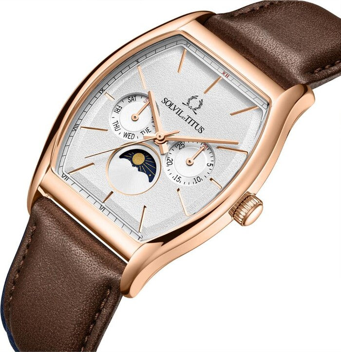 Barista Multi-Function with Day Night Indicator Quartz Leather Watch (W06-03323-004)