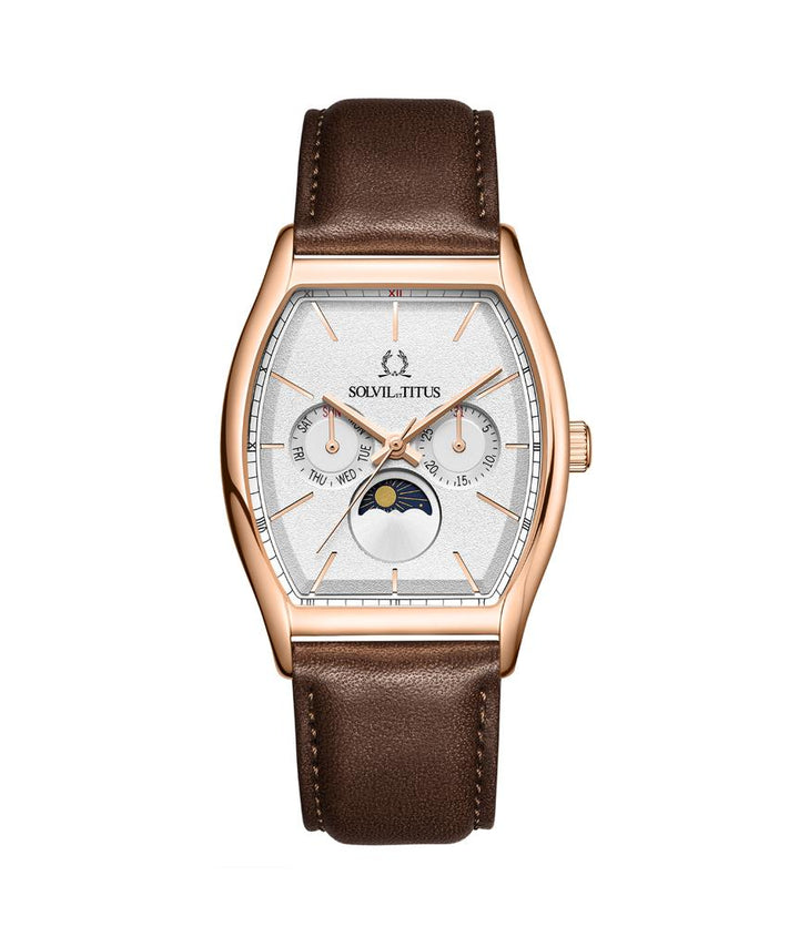 Barista Multi-Function with Day Night Indicator Quartz Leather Watch (W06-03323-004)