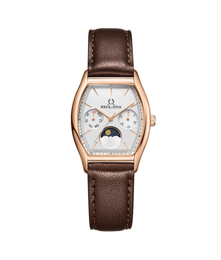 Barista Multi-Function with Day Night Indicator Quartz Leather Watch (W06-03324-002)