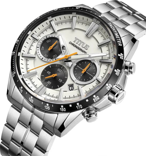 Saber Chronograph Quartz Stainless Steel Watch (W06-03337-002)